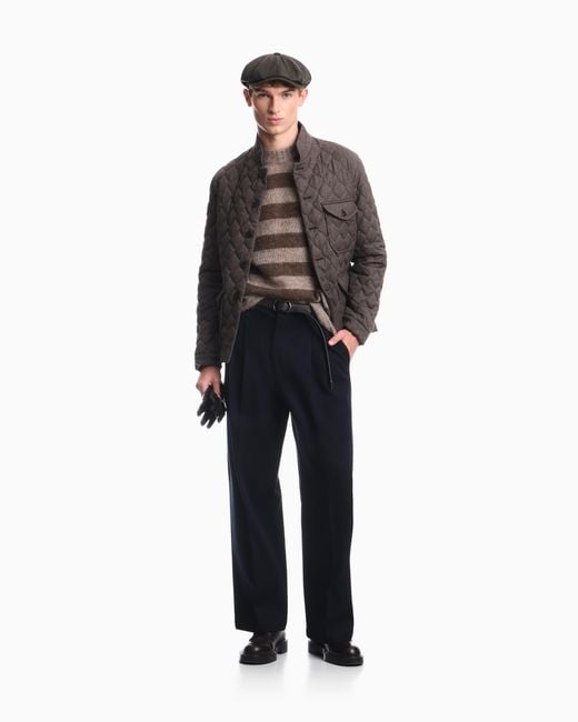 Emporio Armani Gray Blouson Jacket for men