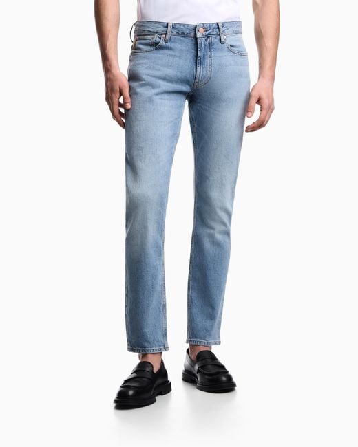 Emporio Armani Blue Armani Jeans J06 Slim Fit Denim Jeans for men