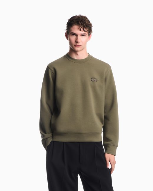 Emporio Armani Green Sweatshirt Essential for men