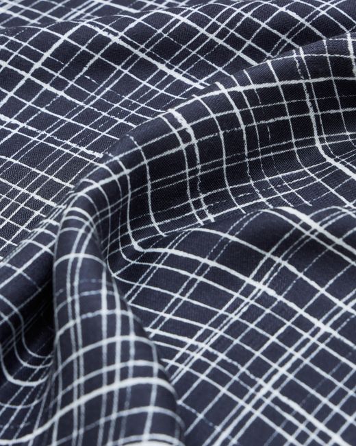 Emporio Armani Blue Modal Stole With Jacquard Pattern for men