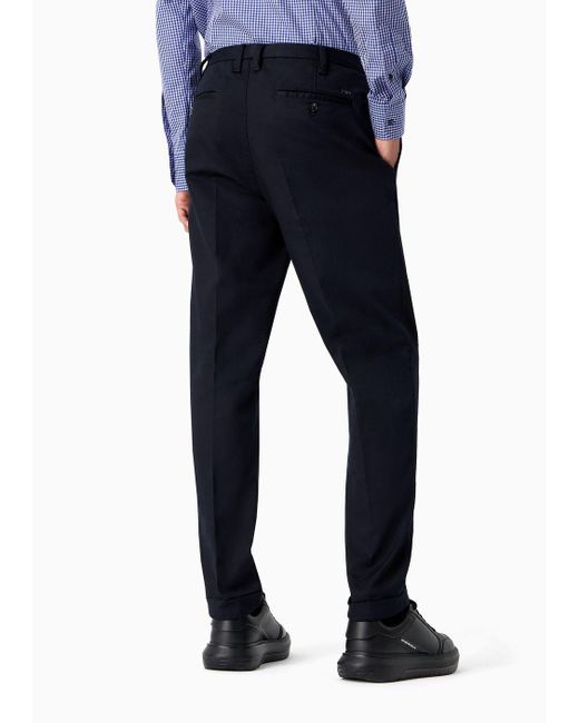 Emporio Armani Blue Casual Trousers for men