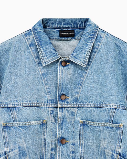 Emporio Armani Blue Blouson Jacket for men