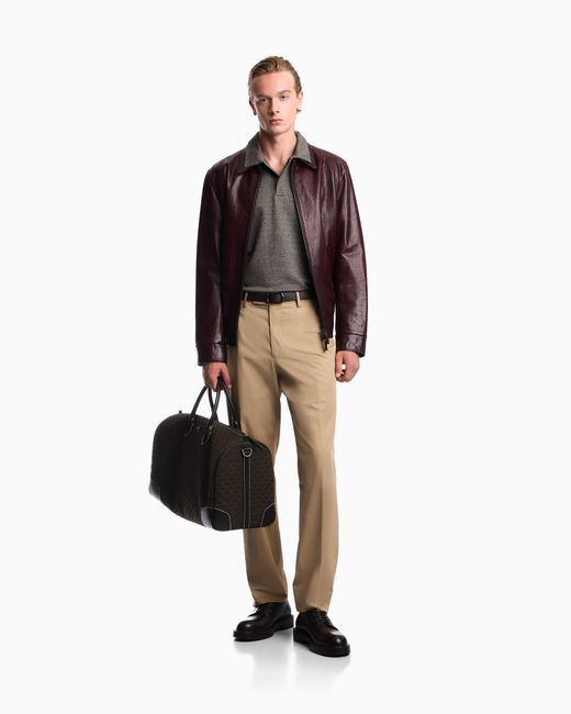 Emporio Armani Natural Trousers for men