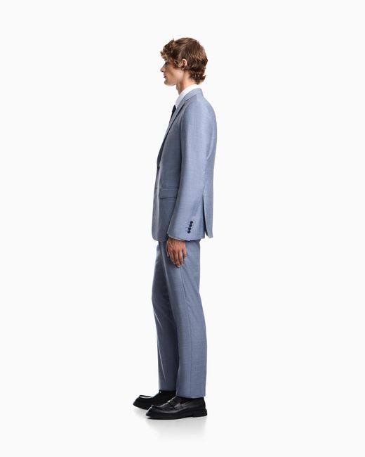 Emporio Armani Blue Lined Suit for men