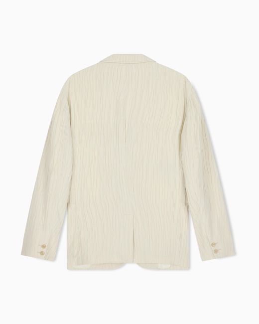 Emporio Armani Natural Single-Breasted Jacket for men
