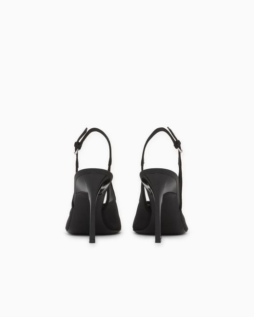 Emporio Armani White Slingback Heels