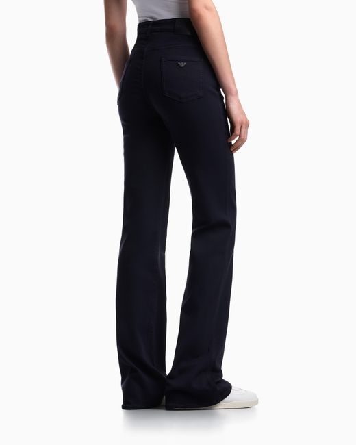 Emporio Armani Blue J9D Mid-Rise Jeans With A Flared Hem