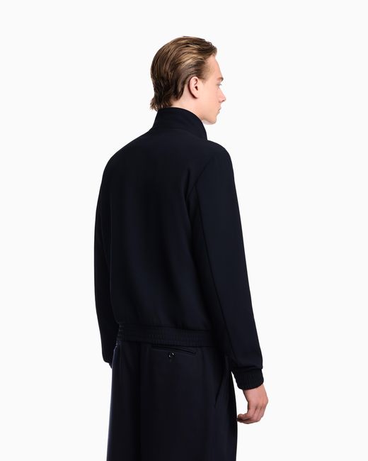 Emporio Armani Blue Full-Zip Blouson for men