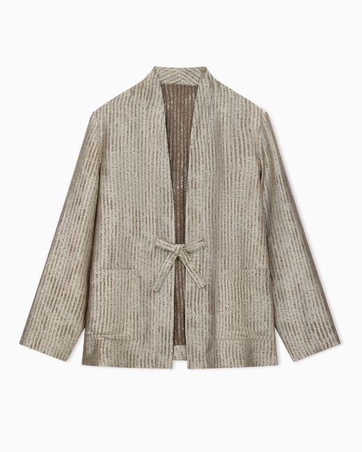 Emporio Armani Natural Kimono Jacket for men
