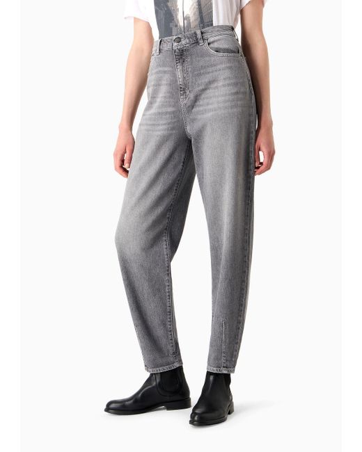 Emporio Armani Relaxed Jeans in Gray