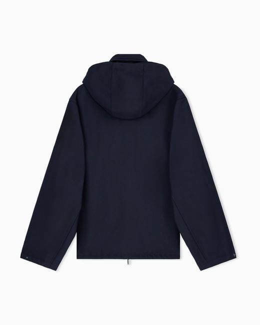Emporio Armani Blue Blouson Jacket With A Regular Fit And Padding for men