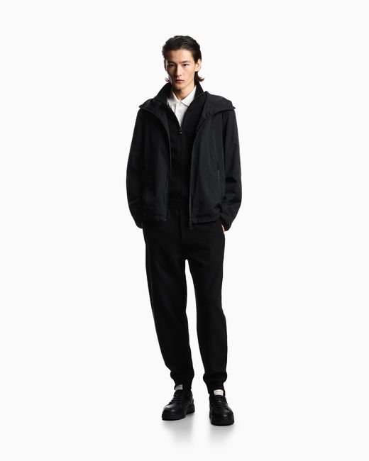 Emporio Armani Black Water-Repellent Blouson for men