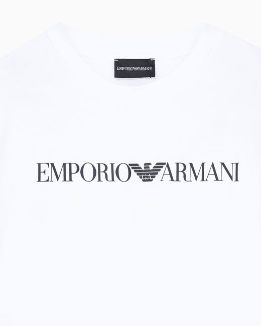 Emporio Armani White Logo T-Shirt Essential