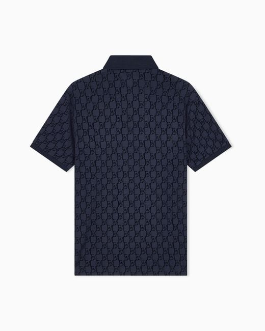 Emporio Armani Blue Polo Shirt for men