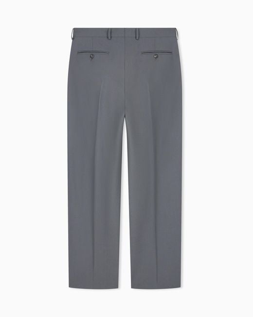 Emporio Armani Gray Trousers for men