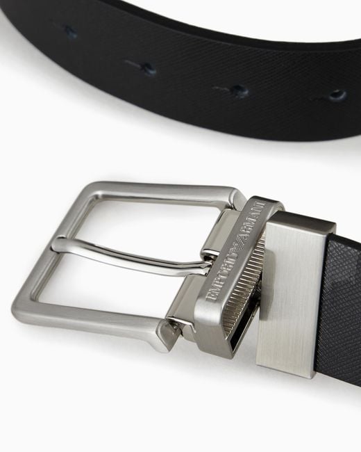 Emporio Armani White Gift Box With Reversible Belt for men