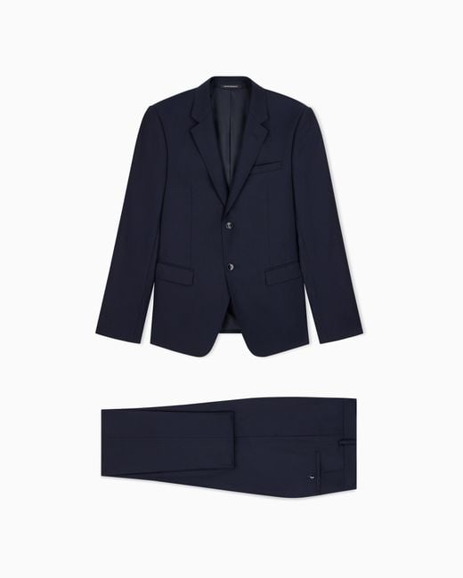 Emporio Armani Blue Lined Suit for men
