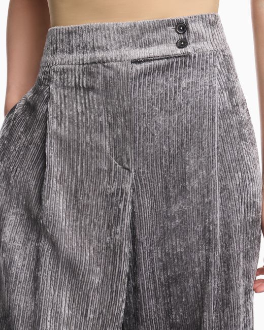 Emporio Armani Gray Pleated Pants