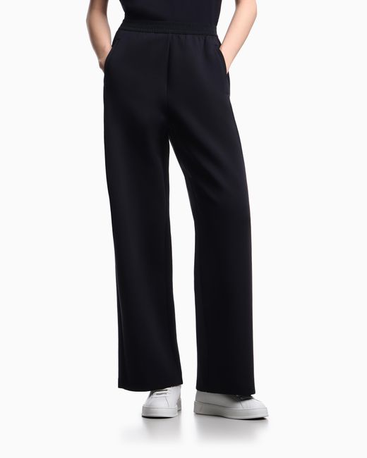Emporio Armani Blue Travel Essentialss Double-Jersey Trousers