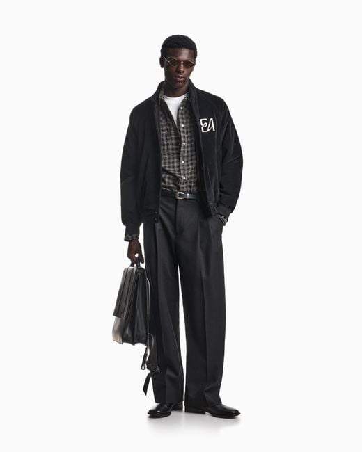 Emporio Armani Black Blouson Jacket for men