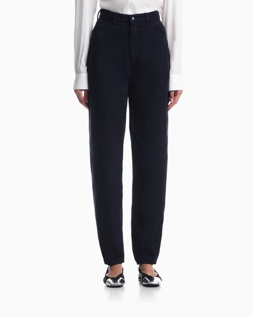 Emporio Armani Blue J7I Jeans Oval Leg Garment-Dyed Signature Capsule