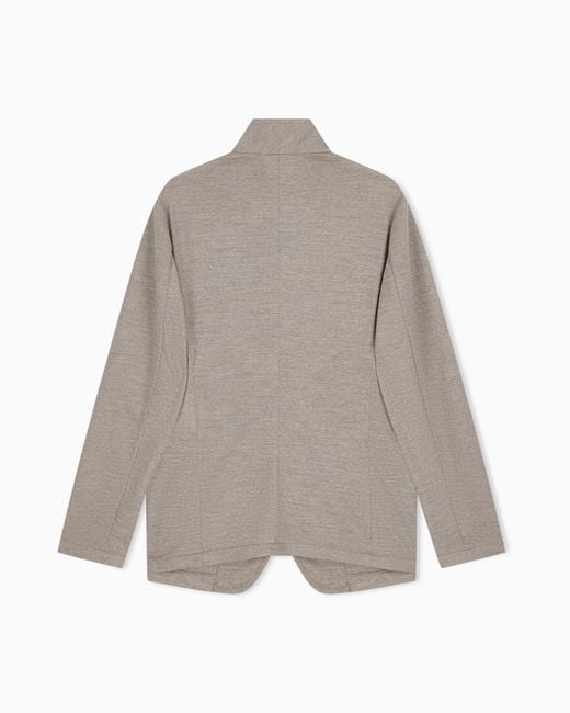 Emporio Armani Gray Unlined Blazer for men