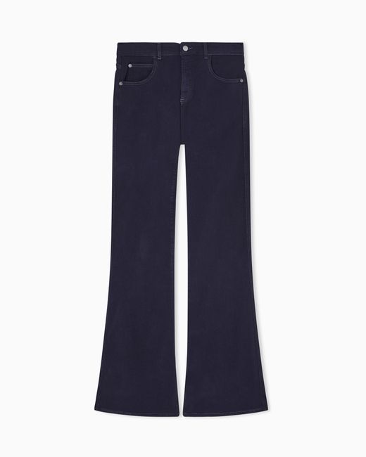 Emporio Armani Blue J9D Mid-Rise Jeans With A Flared Hem