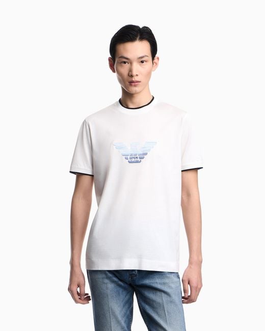 Emporio Armani White Slim-Fit T-Shirt for men