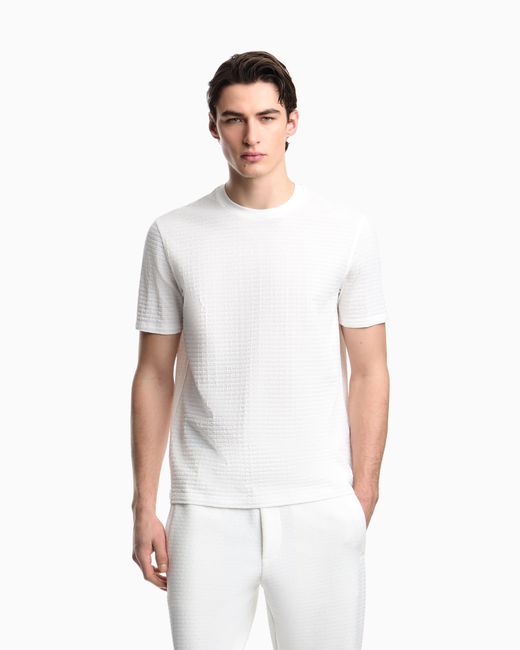 Emporio Armani White Jersey T-Shirt for men