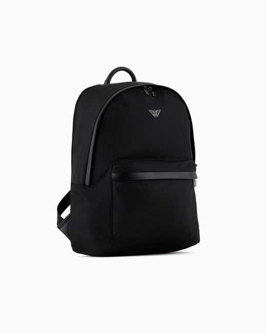 Sac À Dos En Nylon Recyclé Asv Emporio Armani pour homme en coloris Black