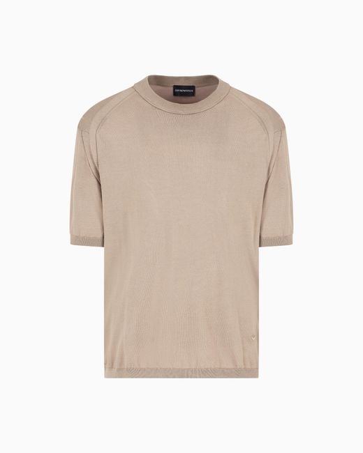 Maglia di Emporio Armani in Natural da Uomo