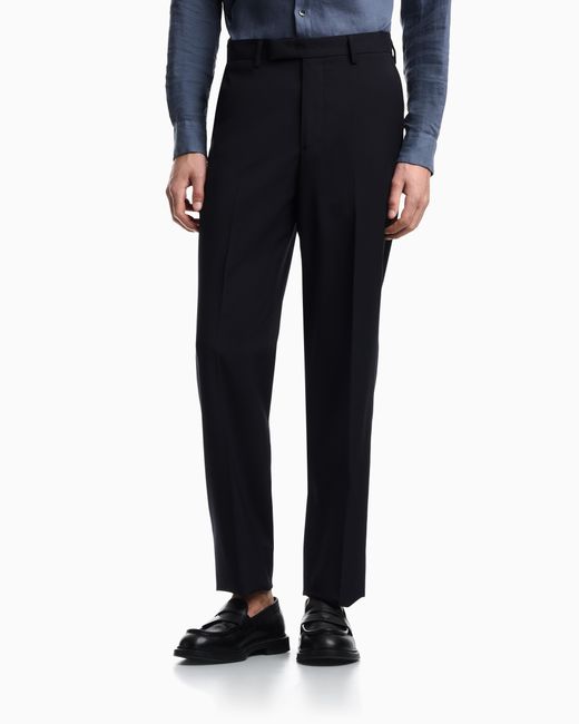 Emporio Armani Blue Trousers for men