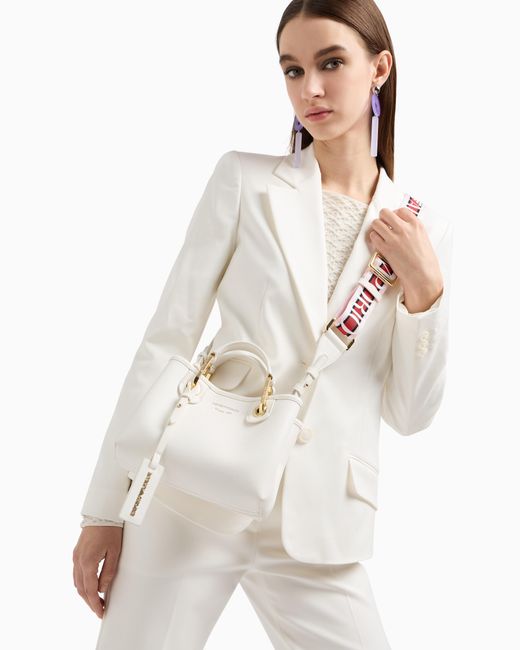 Emporio Armani White Minitasche Myea Mit Hirsch-Print