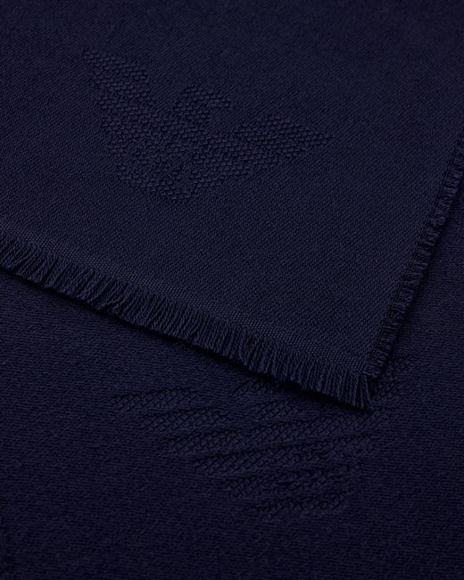 Sciarpa di Emporio Armani in Blue da Uomo