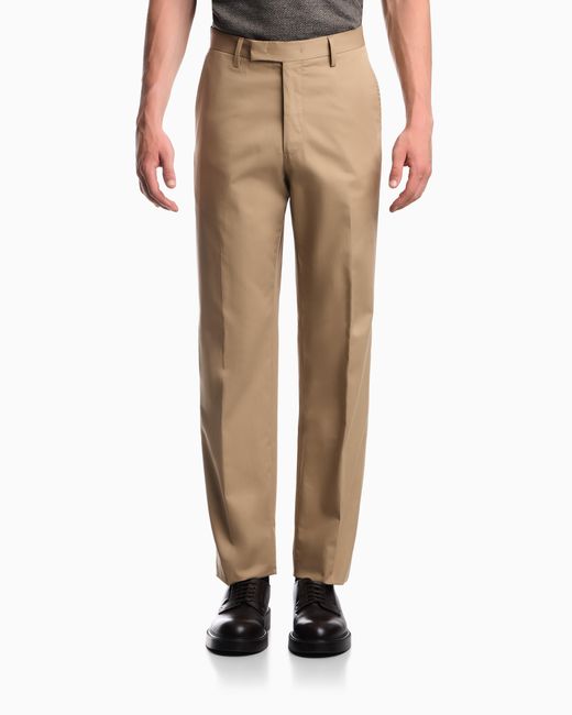 Emporio Armani Natural Trousers for men