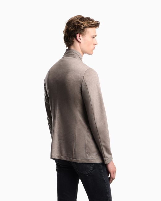 Emporio Armani Gray Unlined Blazer for men