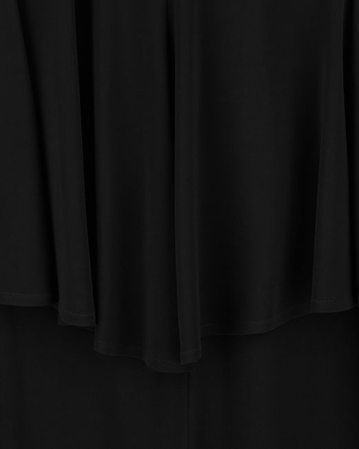 Emporio Armani Black Two-Piece Effect Crêpe Dress