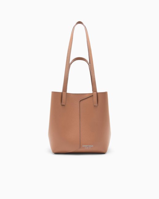 Emporio Armani White 1981 Leather Shoulder Bag