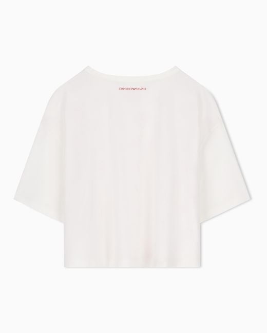 Emporio Armani Pink Oversized T-Shirt