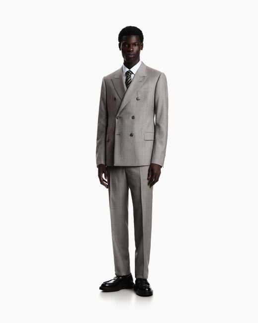 Emporio Armani White Cotton Poplin Shirt for men