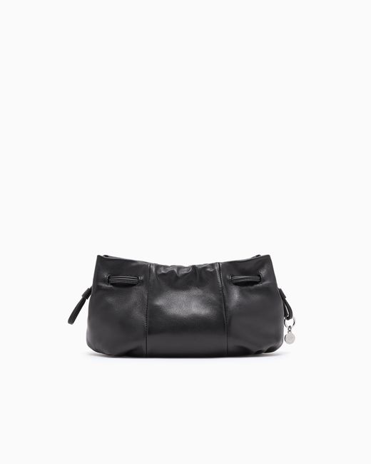 Borsa A Tracolla Piccola Con Coulisse di Emporio Armani in Black