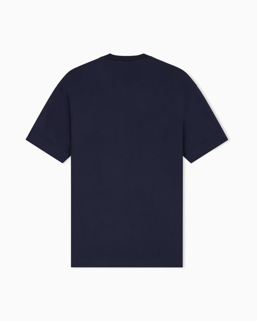 Emporio Armani Blue Signature Capsule Modal Jersey T-Shirt for men