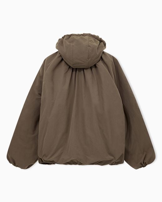 Emporio Armani Brown 3-In-1 Nylon Jacket Boteh Capsule