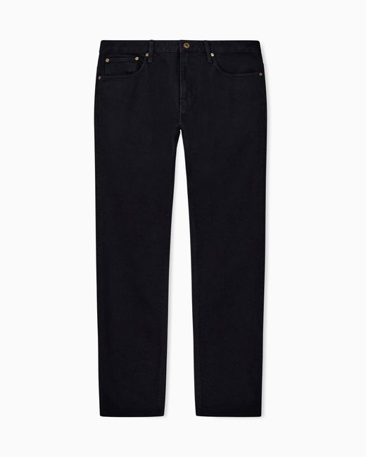 Emporio Armani Blue Slim-Fit Five-Pocket Jeans for men