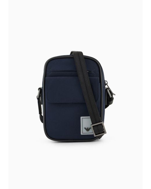 Emporio Armani Travel Essential Laptoptasche Aus Nylon in Blue für Herren