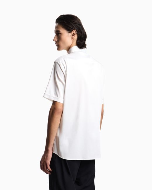 Emporio Armani White Short-Sleeved Shirt for men
