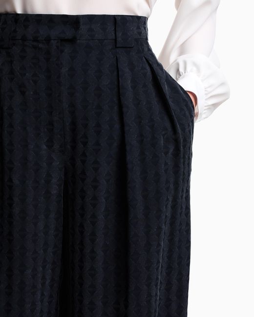 Pantaloni Con Pinces di Emporio Armani in Blue