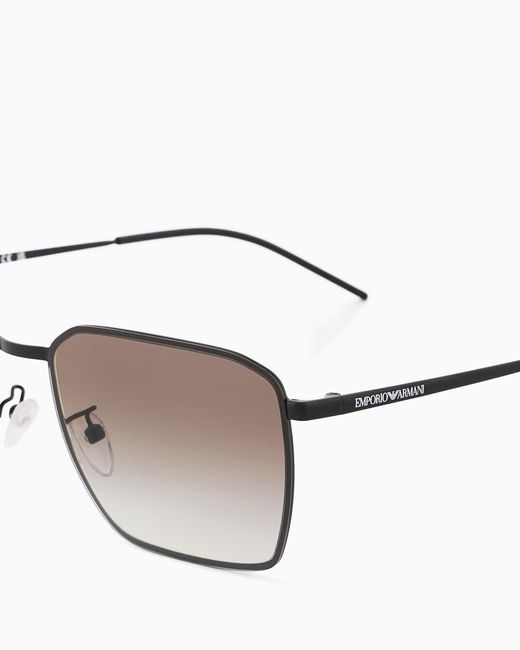 Emporio Armani Metallic Square Sunglasses for men