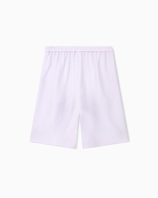 Emporio Armani Purple Bermuda Shorts