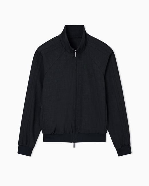 Emporio Armani Blue Icon Full-Zip Blouson for men